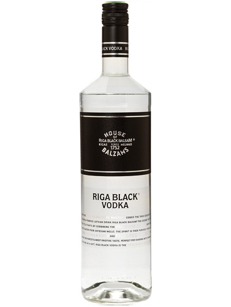 Vodka Riga Black 40% 1L - 6/case