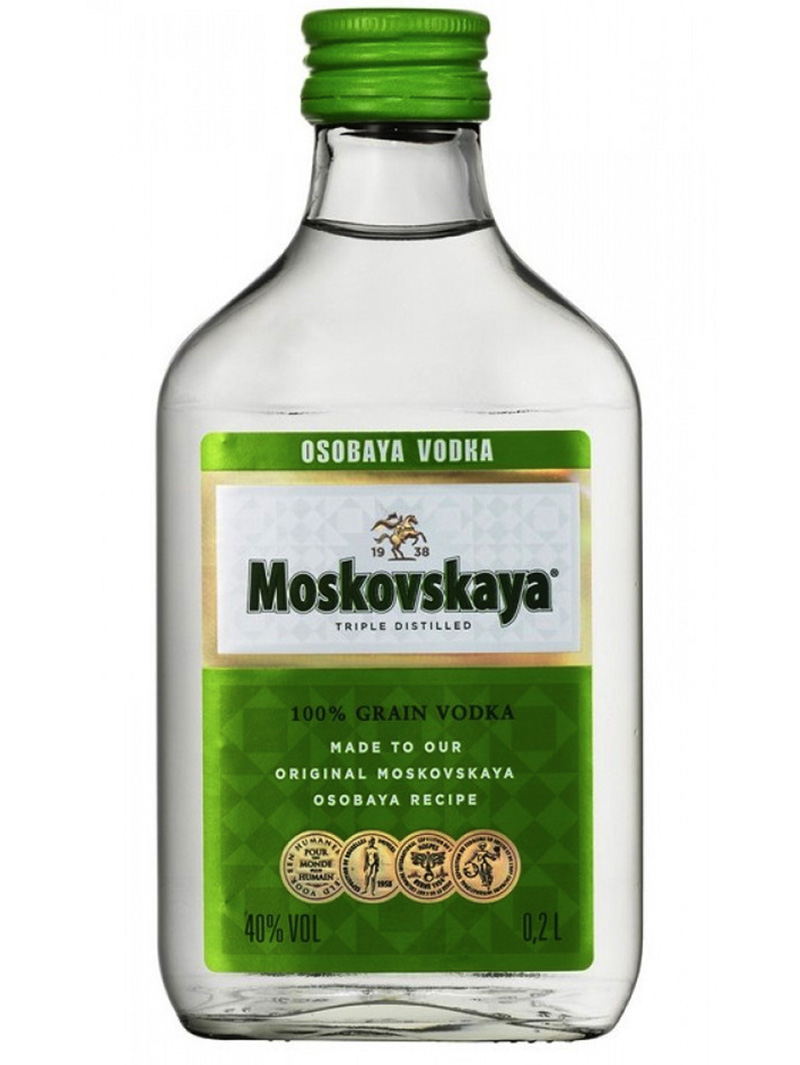 Vodka Moskovskaya 40% 200ml - 24/case