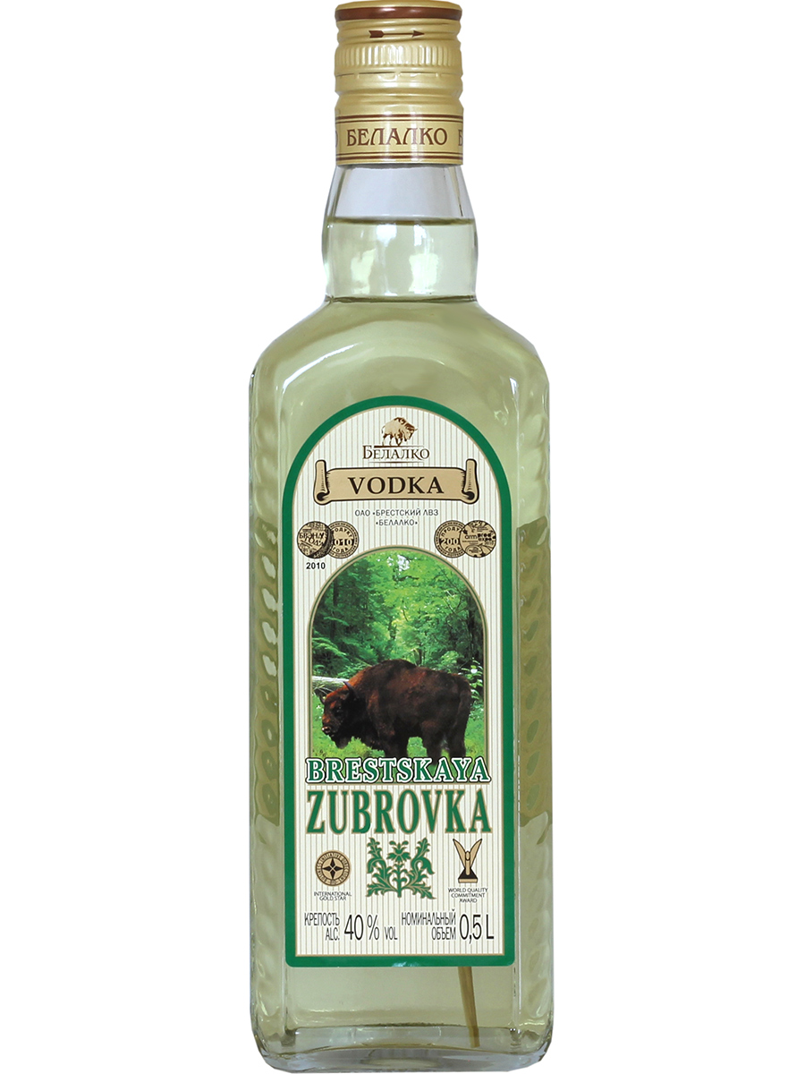 Vodka Zubrovka 500ml, 40% Alc, 20/case