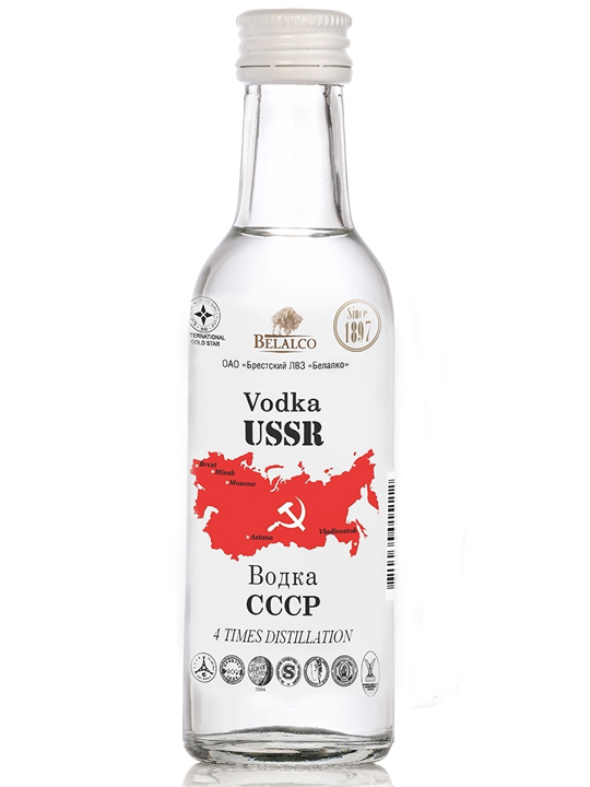 Vodka USSR 37.5% Alc 50ml / 80 case