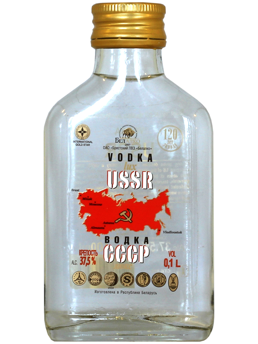 Vodka USSR 100ml, 37,5 % Alc, 60/case