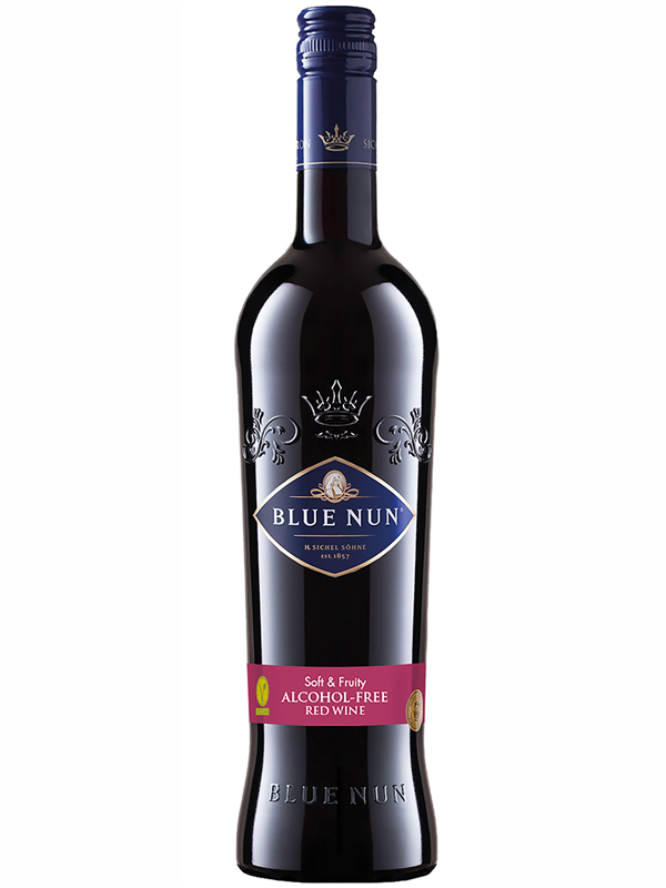 Vegan Red Wine Alc Free Blue Nun 750ml - 6/case