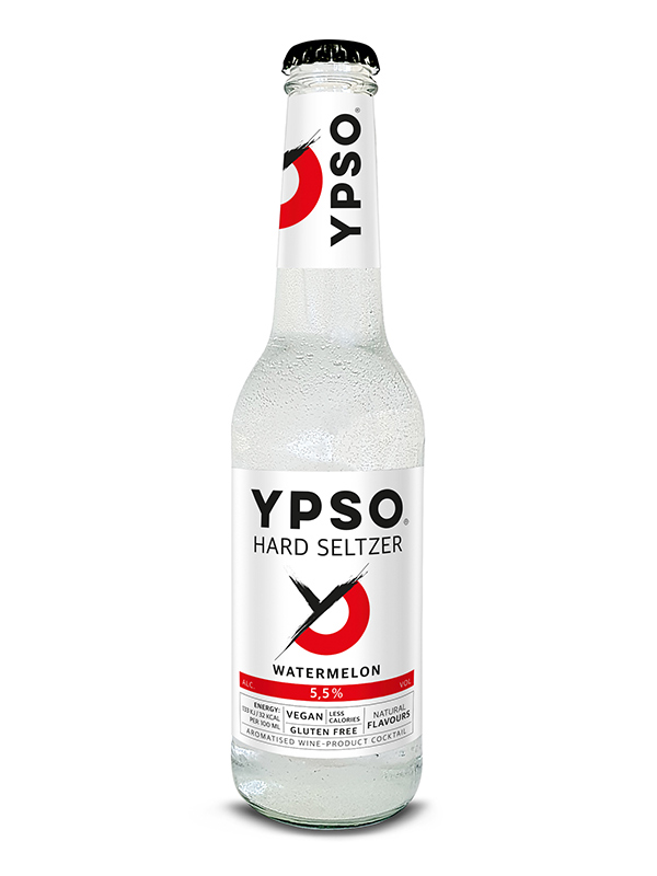Wine Seltzer YPSO WATERMELON 5.5% 330ml bottle / 12 case