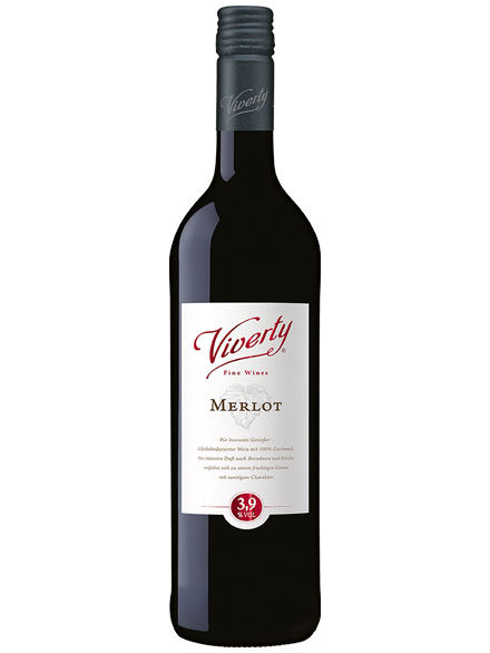 Wine Merlot VIVERTY 3.9% 750ml - 6 per case