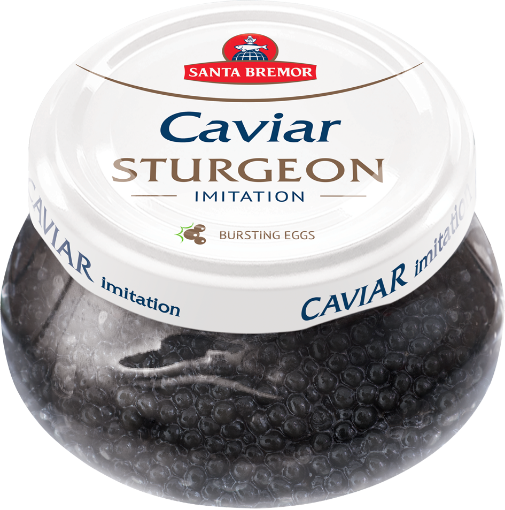 Case of 6 x 230g Santa Bremor Black Sturgeon Caviar Imitation glass jars – wholesale NZ