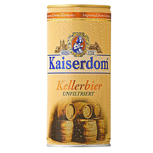 Picture of Beer Unfiltered Lager Kellerbier Kaiserdom  4.7% Can 1L, 12 per case