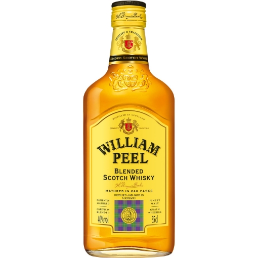 Picture of Blended Scotch Whisky William Peel 40% 350ml, 12 bottles per case