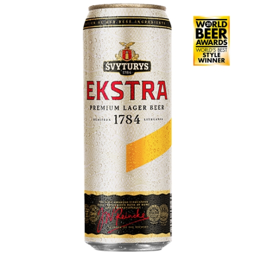 Picture of Beer Ekstra Lager 5.2% Can 568ml, 24 cans per case