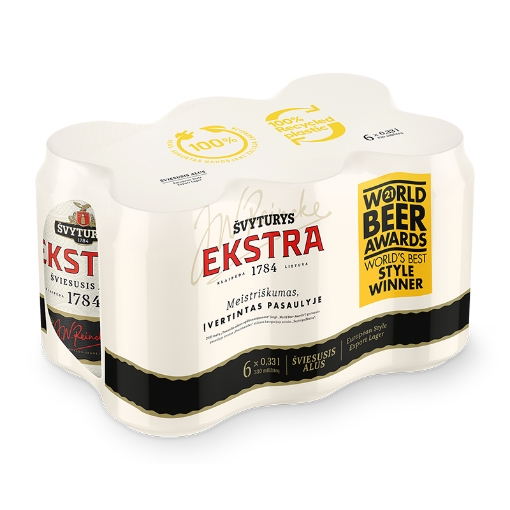 Picture of Beer Ekstra 5.2% 6-Pack, 330ml, 4 items 6 pack per case 