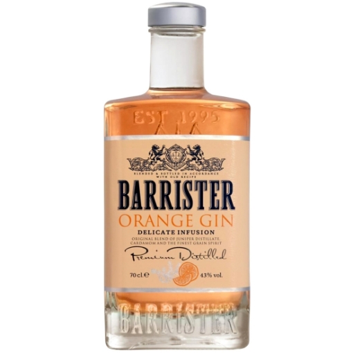 Picture of Barrister Gin Orange 43%, 700ml, 6 bottles per case 