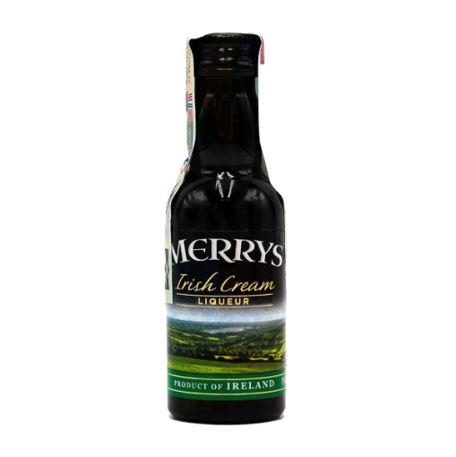 Picture of Liqueur Irish Cream Merrys 17% Bottle 50ml, 48 bottles per case