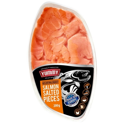 Picture of Salmon Salted Pieces Yummy 200g, 8 units per case