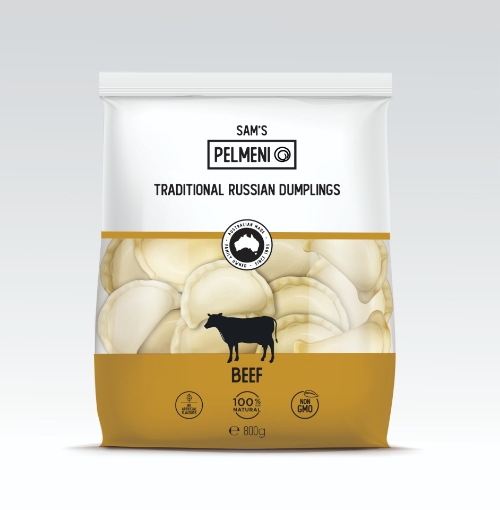 Picture of Dumplings Beef Sam's 800g, 12 packs per case, 30 packs per case