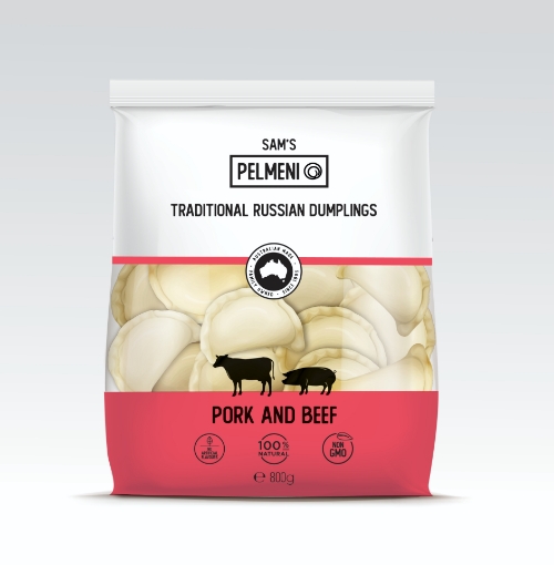 Picture of Dumplings Pork & Beef Sam's 800g, 12 packs per case