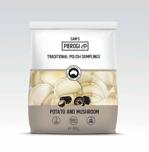 Picture of Pierogi Potato & Mushroom Sam's 800g, 12 packs per case