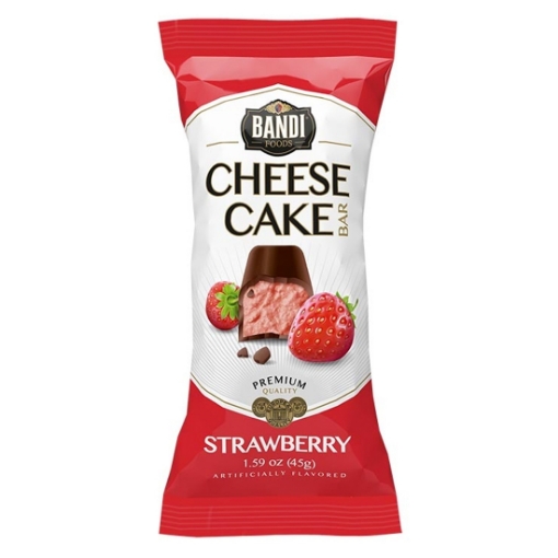 Picture of Cheesecake Strawberry Bandi 45g, 128 packs per case