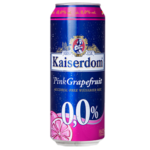 Picture of Kaiserdom Beer Pink Grapefruit 0% Can 500ml, 24 per cases 