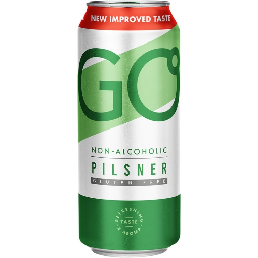 Picture of Beer Pilsner 0% GO Can 500ml, 24 per cases