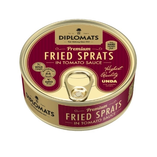 Picture of Sardines Fried in Tomato Sauce Diplomats 240g, 24 cans per case