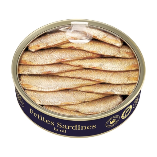 Picture of Sardines in OIL Arnold Sorensen 160g, 72 cans per case 