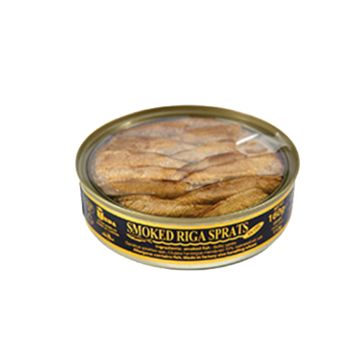 Picture of Sardines Smoked Baltic in Oil Transparent Lid Unda 160g, 36 cans per case 