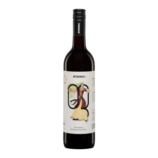 Picture of Wine Red Semi-dry Pirosmani Mtavruli 12% 750ml, 6 bottles per case