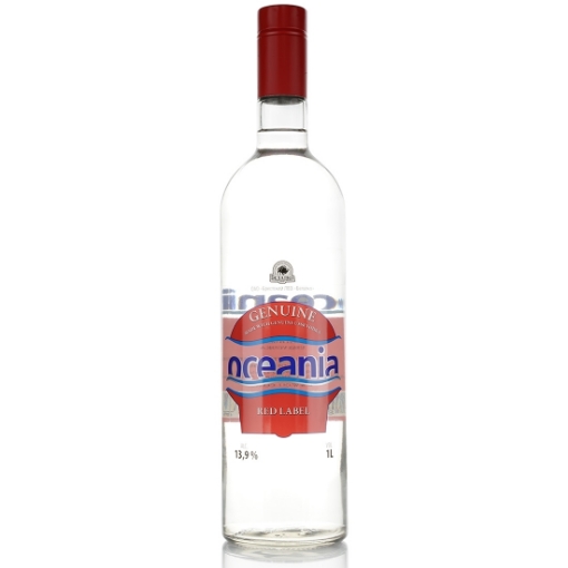 1L bottle of Oceania Vodka with its label clearly visible