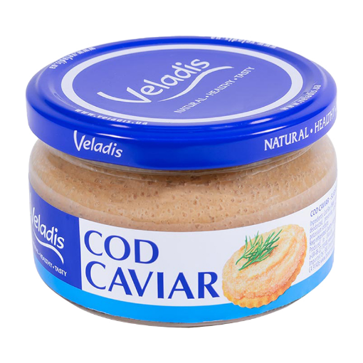 Picture of Caviar Cod Slightly Salted Veladis Jar 180g, 12 jars per case