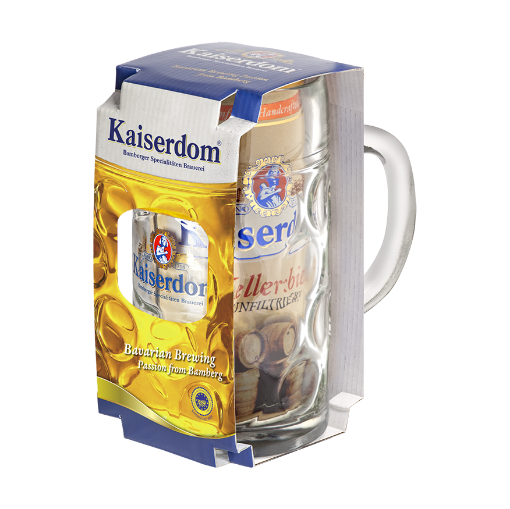 Picture of Kaiserdom Beer Kellerbier Gift Mug Set 1L, 5 mugs per case