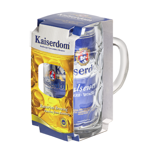 Picture of Kaiserdom Beer Pilsner Gift Mug Set 1L, 5 mugs per case