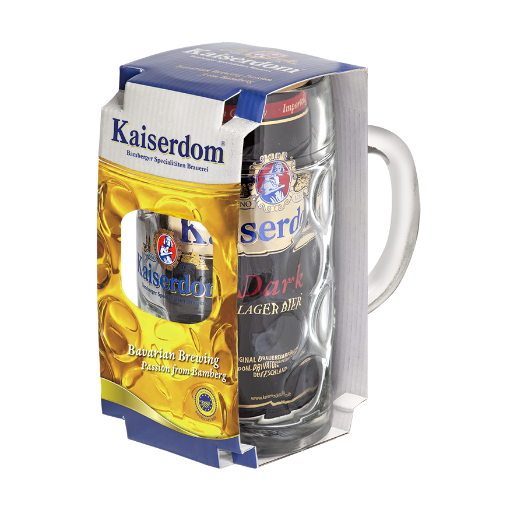 Picture of Kaiserdom Beer Dark Lager Gift Mug Set 1L, 5 mugs per case