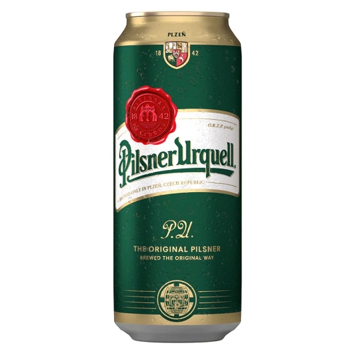 Picture of Beer Pilsner Urquell 4.4%, 500ml, 24 cans per case 