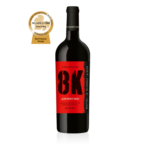 Case of 6 x 750ml Georgian 8K Ancient Saperavi dry red wine bottles – wholesale NZ