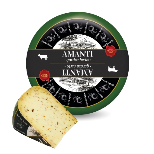 Amanti Garden Herbs Cheese 200 g – Dutch cheese with fresh herb blend