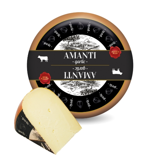 Amanti Garlic Cheese by Daily Dairy ~100 g – Dutch cheese with garlic flavour