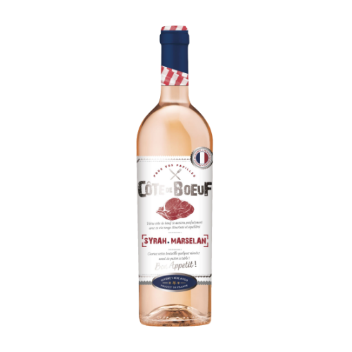 Picture of Wine IGP Pays d'Oc Rose Boeuf Syrah Marsel 12% Bottle 750ml, 6 bottles per case