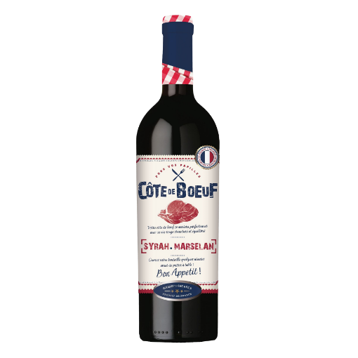 Picture of French Wine Red Côte Boeuf – IGP Pays d’Oc 14.5% Bottle 750ml, 6 bottles per case