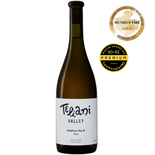 Picture of Wine Georgian Amber Dry Kakhuri #8 Teliani Valley 12.5% 750mll, 6 bottles per case , 6 bottles per case