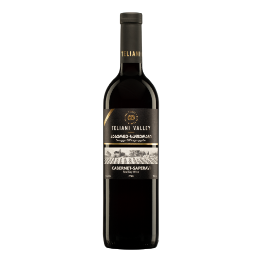 Picture of Wine Georgian Red Dry Cabernet-Saperavi Teliani Valley 13% 750ml, 6 bottles per case