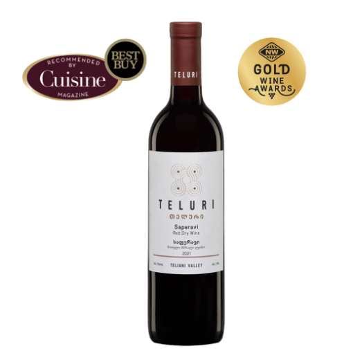 Picture of Wine Georgian Red Dry Saperavi Teluri Teliani Valley 13% 750ml, 6 bottles per case
