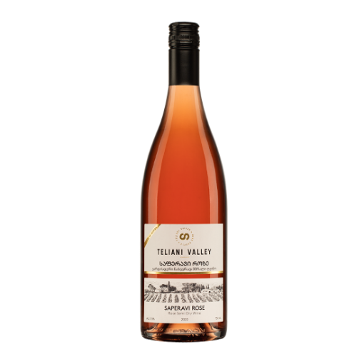 Picture of Wine Georgian Rose Semi-dry Saperavi Rose Teliani Valley 13% 750ml, 6 bottles per case