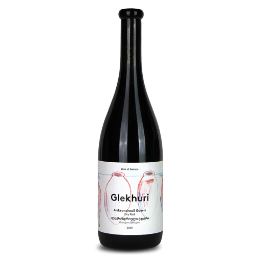 Picture of Wine Georgian Red Dry Aleksandrouli Qvevri Glekhuri 13% 750ml, 6 bottles per case