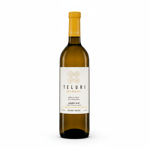 Picture of Wine Georgian White Dry Kakhuri TELURI 13% 750ml, 6 bottles per case