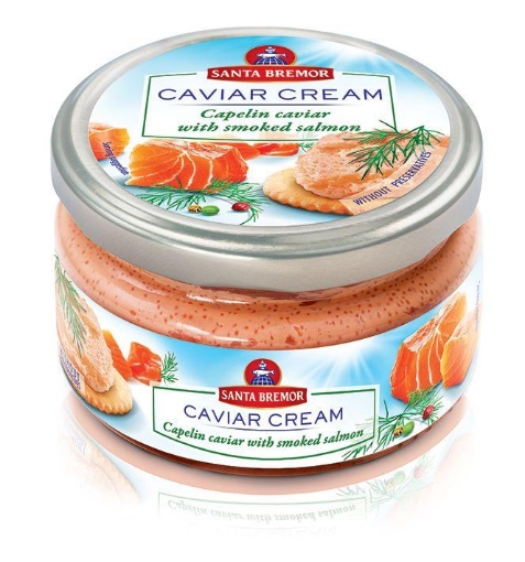 Picture of Caviar CREAM with Salmon Santa Bremor Jar 180g, 6 jars per case