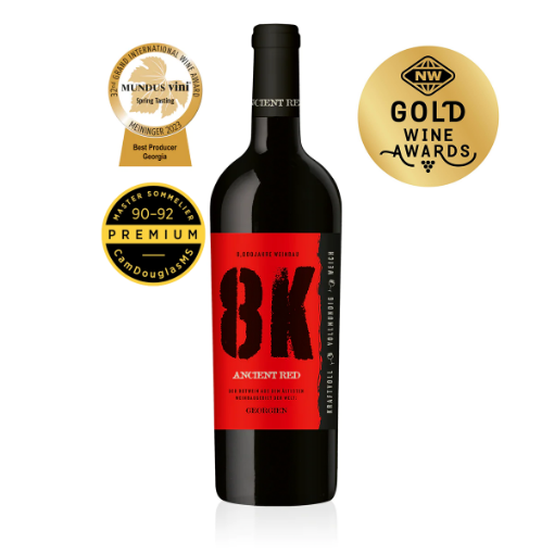 Georgian 8K Ancient Saperavi dry red wine bottles – wholesale NZ