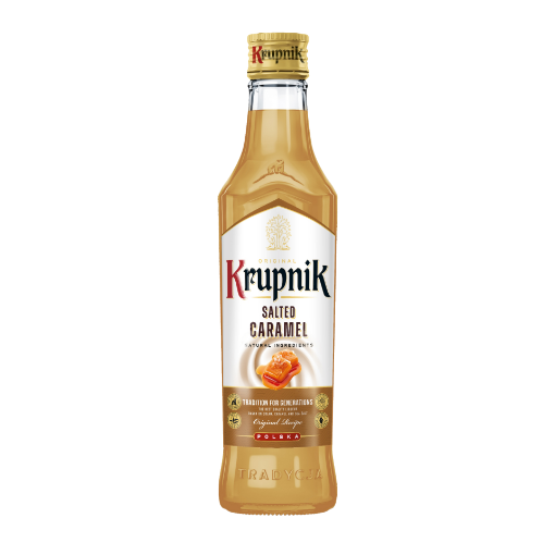 Case of 12 x 500ml Krupnik Salted Caramel Liqueur 16% bottles – wholesale NZ