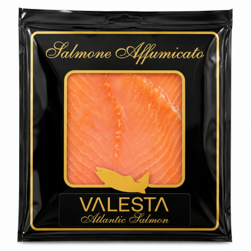 Picture of Salmon fillets Cold smoked sliced VALESTA 120g, 6 packs per case